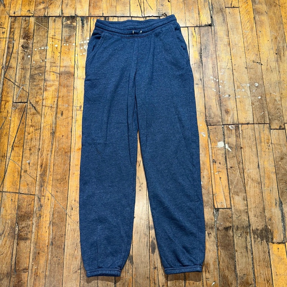 Old Navy Sweatpants Boys XL Black Fleece Regular Fit Elastic Waist Tapered Leg